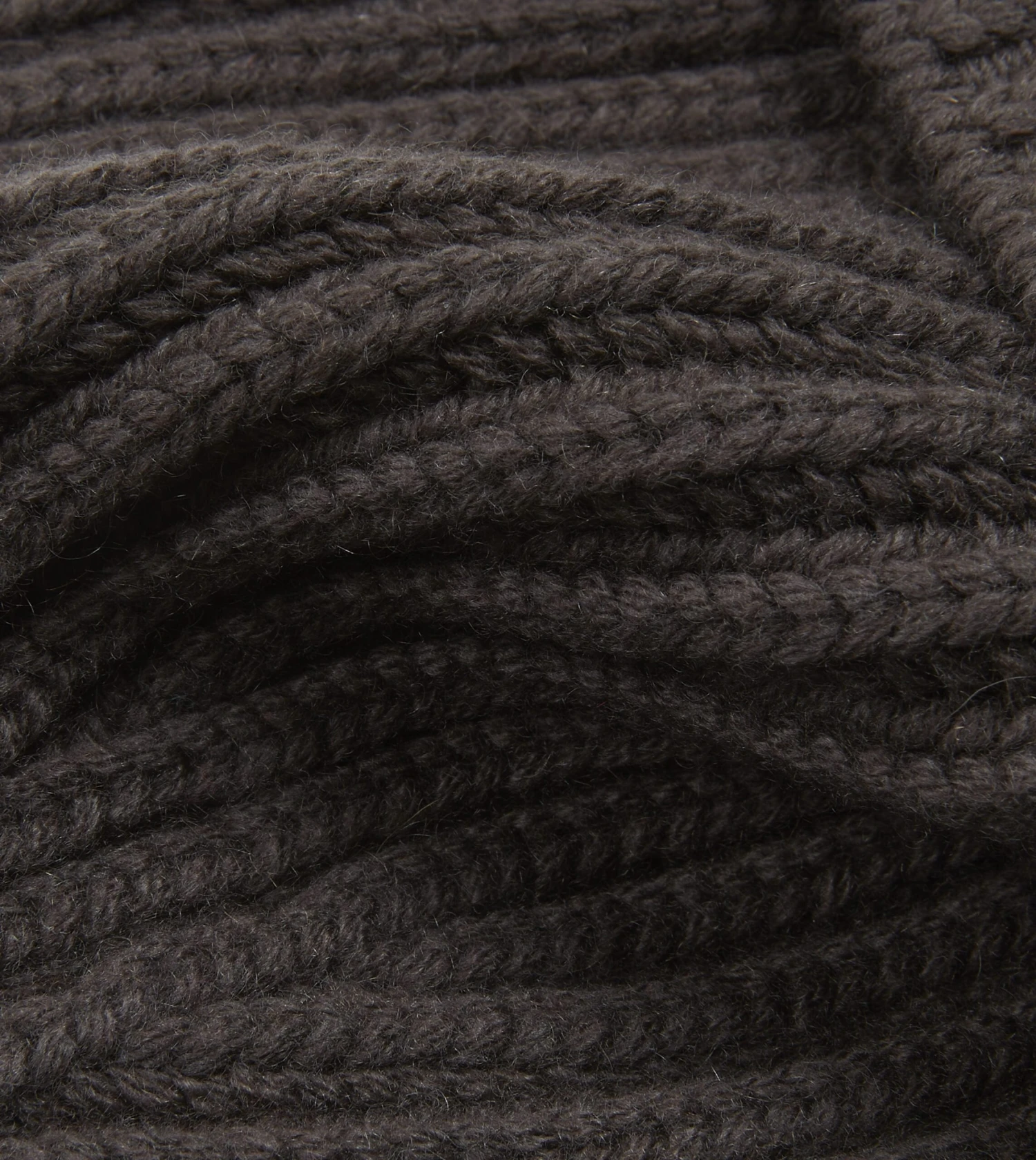 Brown Cashmere Ribbed Knit Cap 4 Brown Cashmere Ribbed Knit Cap - Image 2