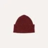 Red Ribbed Merino Donegal Knit Cap -Drakes Shop DR1AG1 21581 10 700 1