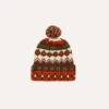Chamula For Drake's Red Fairisle Merino Knit Cap