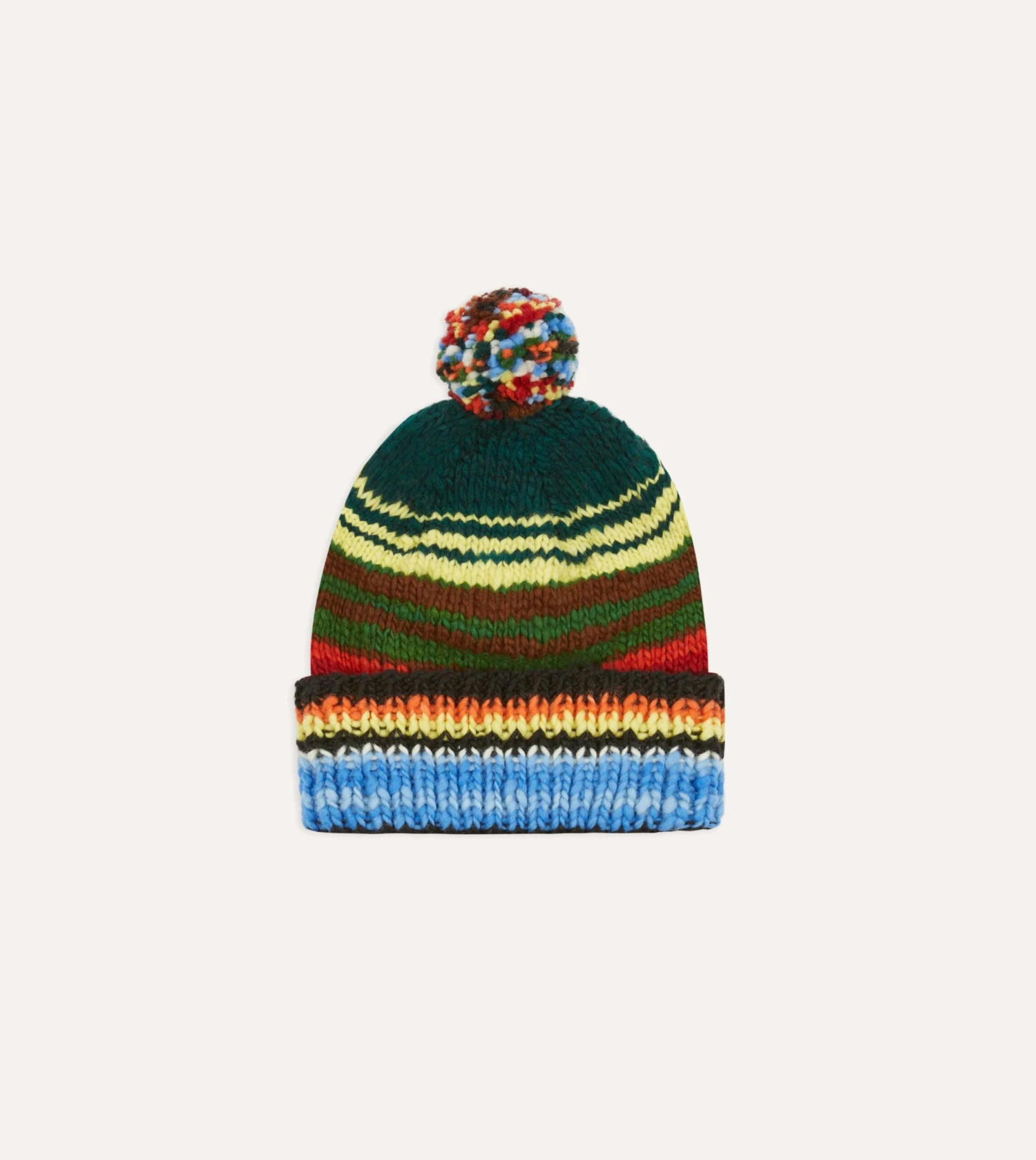 Chamula For Drake's Multi Serape Knit Cap 3 Chamula For Drake's Multi Serape Knit Cap