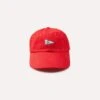 Red 'D' Flag Emblem Cotton Twill Baseball Cap -Drakes Shop DR1AG2 22063 02 700 1