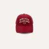 Red Morlaix Plombeé '77 Cotton Twill Baseball Cap -Drakes Shop DR1AG224070 01 700 1