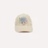 Ecru Chainstitch 'D' Plate Cotton Twill Baseball Cap -Drakes Shop DR1AG224071 01 050 1