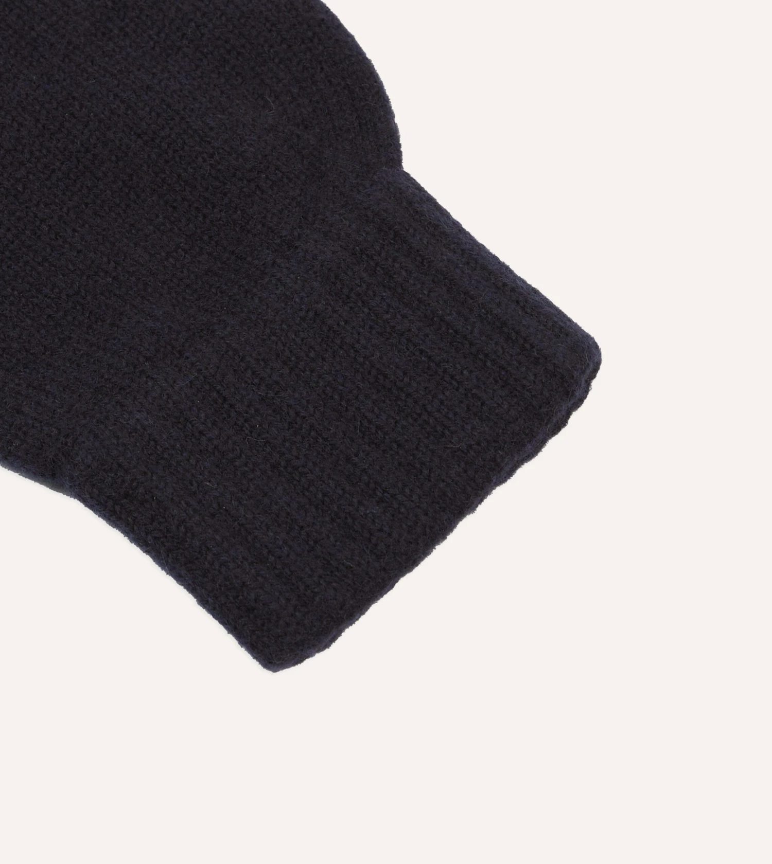 Navy Cashmere Knitted Gloves 4 Navy Cashmere Knitted Gloves - Image 2