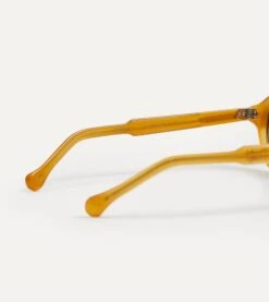 Milky Amber Acetate Blake Sunglasses 9 Milky Amber Acetate Blake Sunglasses -Drakes Shop DR1AI019403 03 300 3