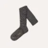 Grey Wool Over-The-Calf Socks -Drakes Shop DR1AJ121425 03600 1