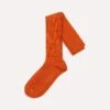 Orange Wool Over-The-Calf Socks -Drakes Shop DR1AJ121425 17800 1