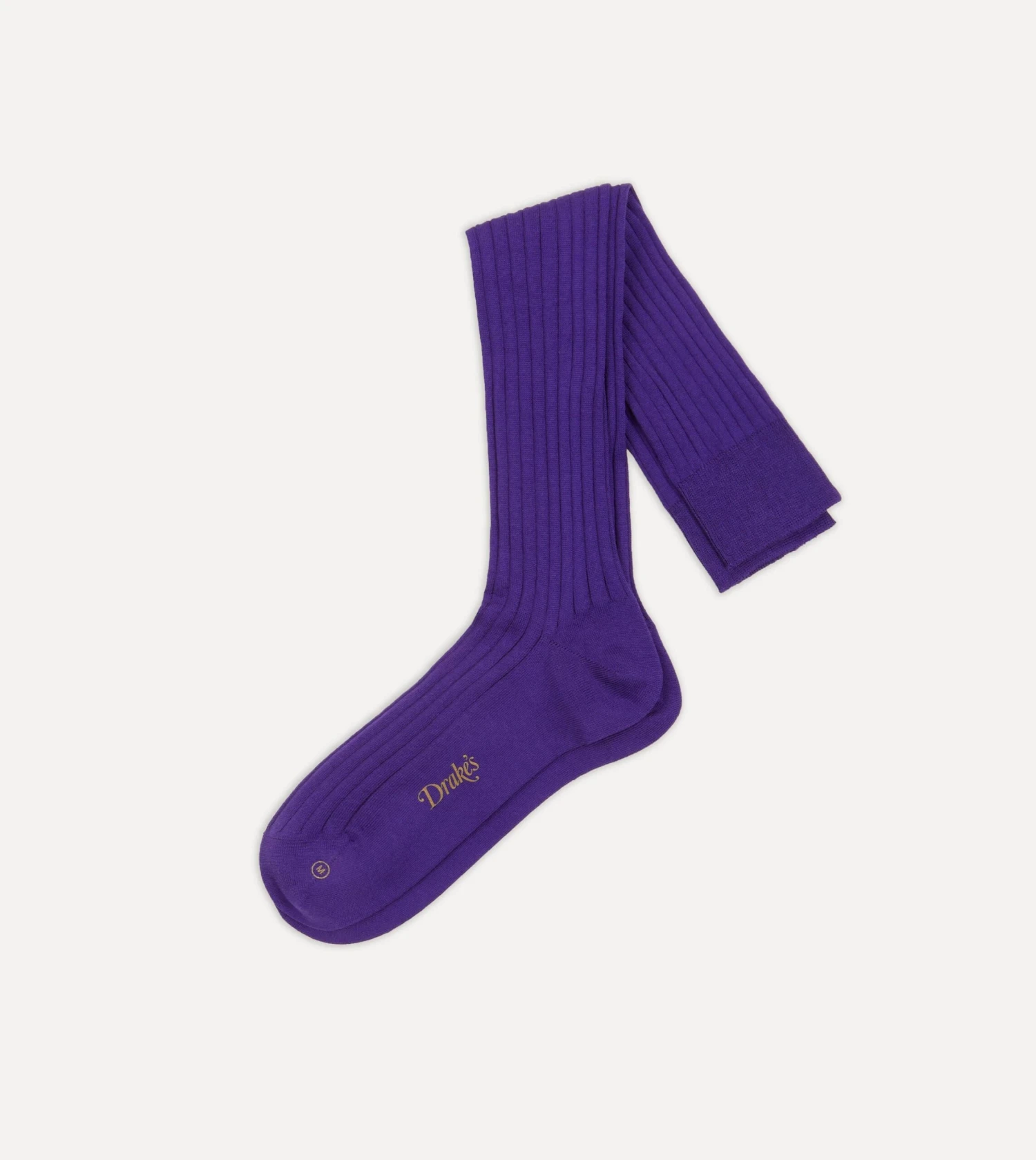 Purple Cotton Over-the-Calf Socks 3 Purple Cotton Over-the-Calf Socks