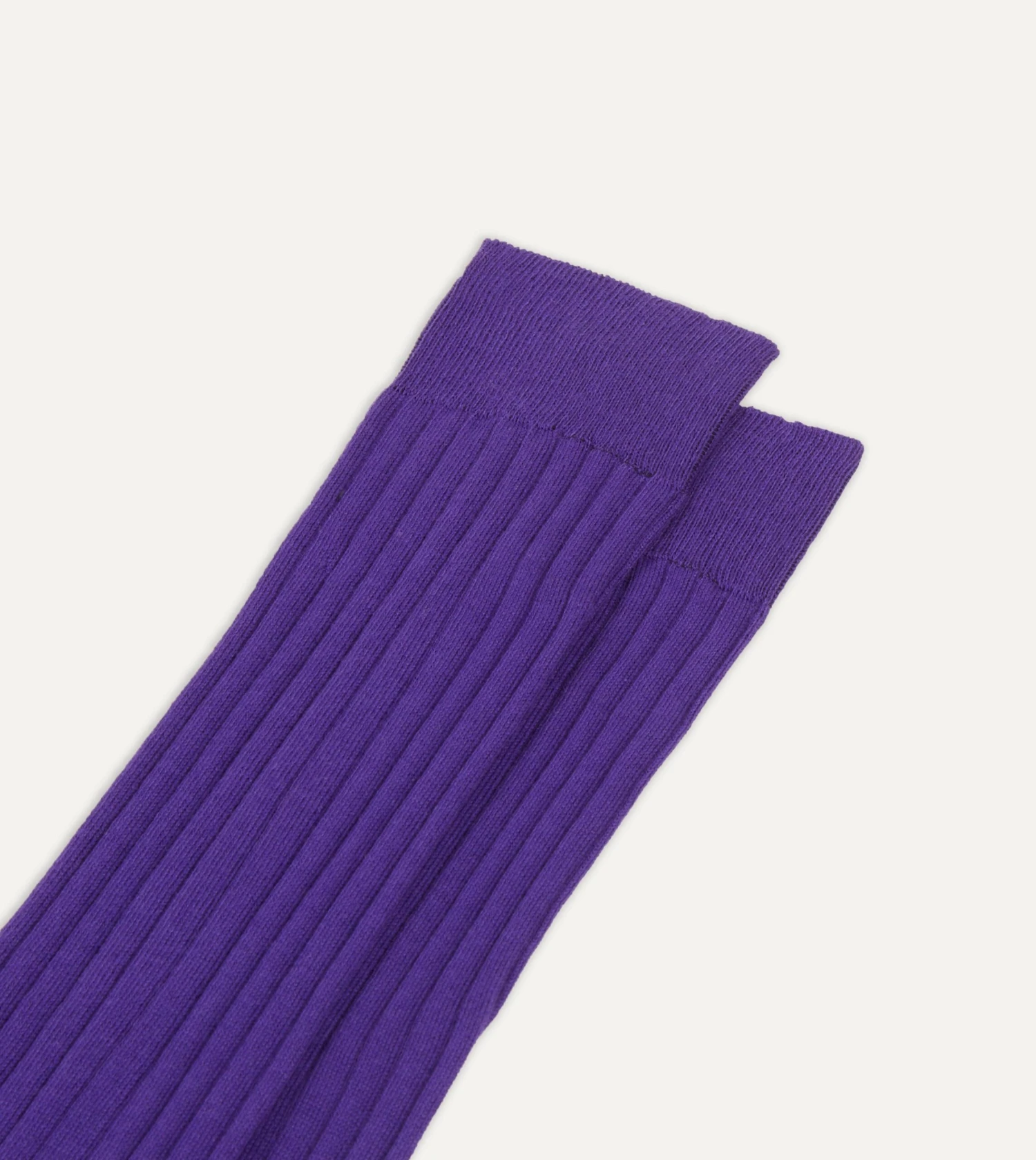 Purple Cotton Over-the-Calf Socks 5 Purple Cotton Over-the-Calf Socks - Image 3