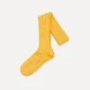 Yellow Cotton Over-the-Calf Socks -Drakes Shop DR1AJ121435 12500 1
