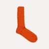 Orange Wool Mid-Calf Socks -Drakes Shop DR1AJ221426 05 1