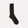 Black Cotton Sports Socks -Drakes Shop DR1AJ322413 04100 1
