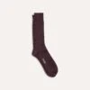 Dark Purple Cotton Sports Socks -Drakes Shop DR1AJ322413 05900 1