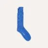 Blue Cotton Sports Socks -Drakes Shop DR1AJ322413 08200 1