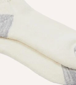 RoToTo Burgundy And Yellow Cotton Crew Socks -Drakes Shop DR1AJ323654 01052 3