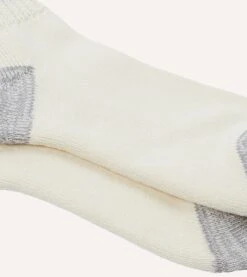 RoToTo Red And Blue Cotton Crew Socks -Drakes Shop DR1AJ323654 02052 3