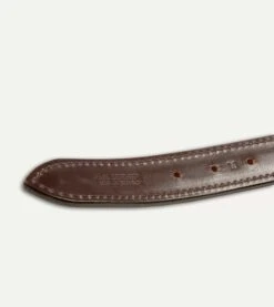 Olive And Ecru Stripe Webbing And Leather Belt With Brass Buckle 13 Olive And Ecru Stripe Webbing And Leather Belt With Brass Buckle -Drakes Shop DR1AK121918 02402 6