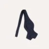 Navy Self-Tie Satin Batwing Bow Tie 2 Navy Self-Tie Satin Batwing Bow Tie -Drakes Shop DR1AO222426 02250 1