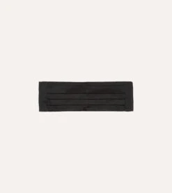Black Silk Satin Cummerbund