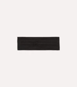 Black Silk Faille Cummerbund