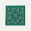 Green Paisley Print Cotton Bandana -Drakes Shop DR1Ad022223 02401 1