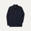 Navy Cotton Field Shirt -Drakes Shop DR2A1A24008 01250 1