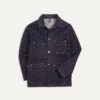 Indigo Rinse Denim Five-Pocket Chore Jacket -Drakes Shop DR2A1B20387 01200 1