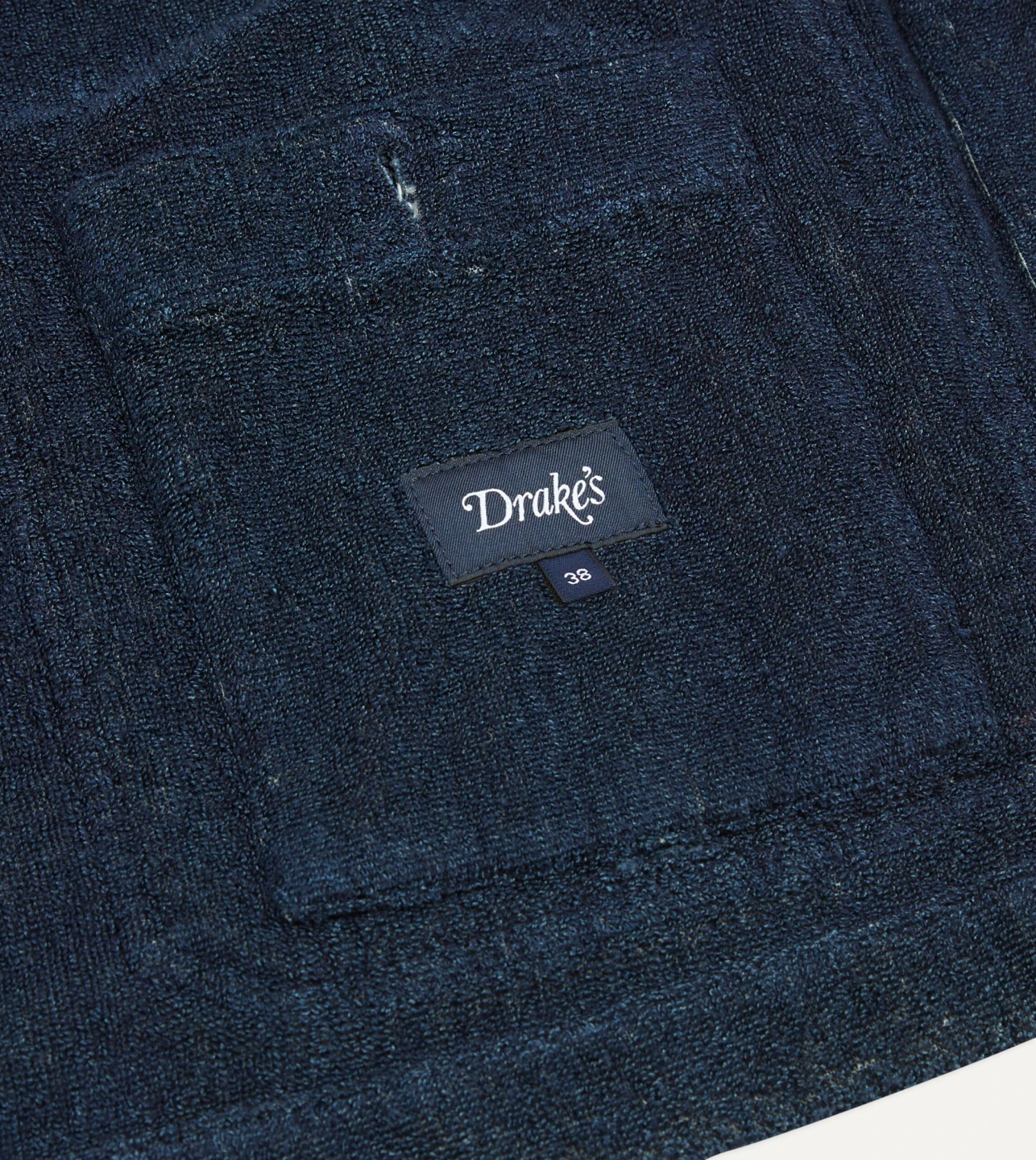 Indigo Cotton Terry Towelling Five-Pocket Chore Jacket 9 Indigo Cotton Terry Towelling Five-Pocket Chore Jacket - Image 7