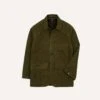 Olive Green Cotton Canvas Chasseur Jacket -Drakes Shop DR2A1B22022 01300 1