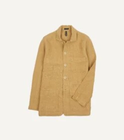 Sand Linen Five-Pocket Chore Jacket