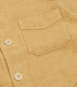 Sand Linen Five-Pocket Chore Jacket -Drakes Shop DR2A1B22085 08300 4