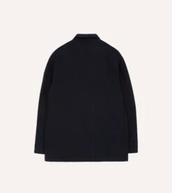 Navy Wool Five-Pocket Chore Jacket -Drakes Shop DR2A1B22941 01250 8