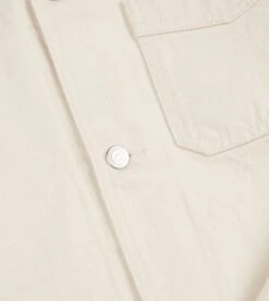 Ecru Selvedge Denim Five-Pocket Chore Jacket 17 Ecru Selvedge Denim Five-Pocket Chore Jacket -Drakes Shop DR2A1B23041 01000 5