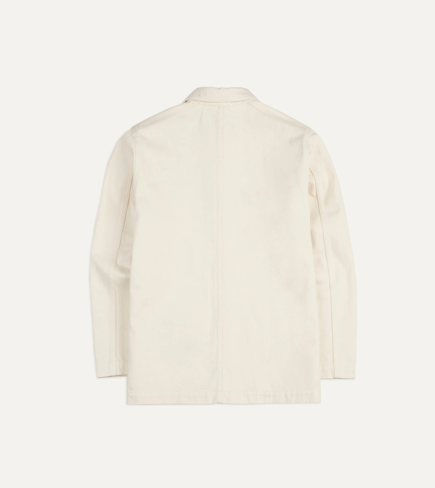 Ecru Selvedge Denim Five-Pocket Chore Jacket 5 Ecru Selvedge Denim Five-Pocket Chore Jacket - Image 3