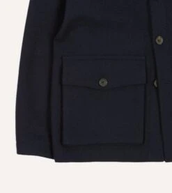 Navy Melton Wool Donkey Chore Jacket -Drakes Shop DR2A1B23509 01250 5 7c3576d3 9273 4f95 92ed 500c77eab4fa