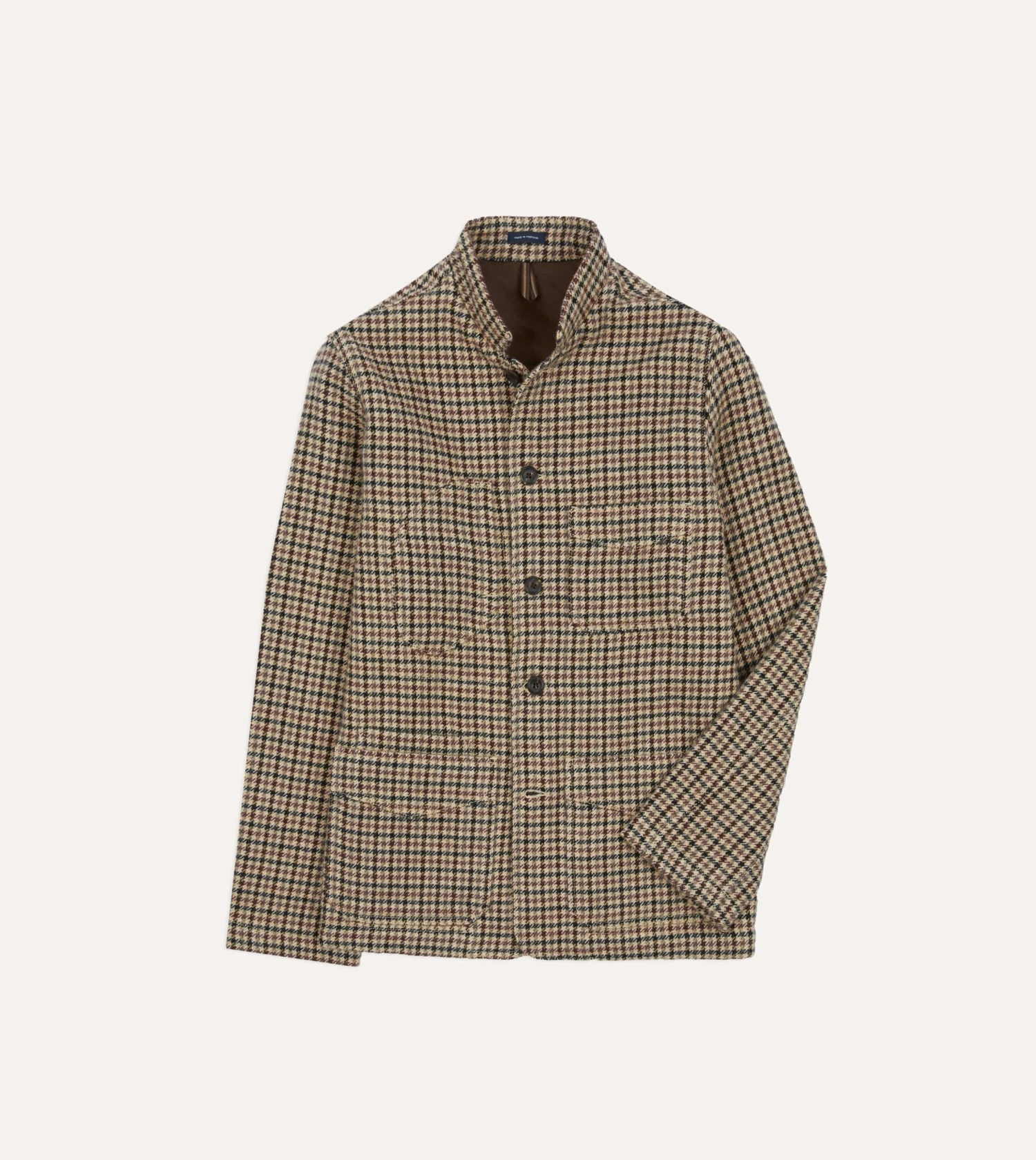 Shepherd Check Tweed Five-Pocket Artist Chore Jacket 3 Shepherd Check Tweed Five-Pocket Artist Chore Jacket