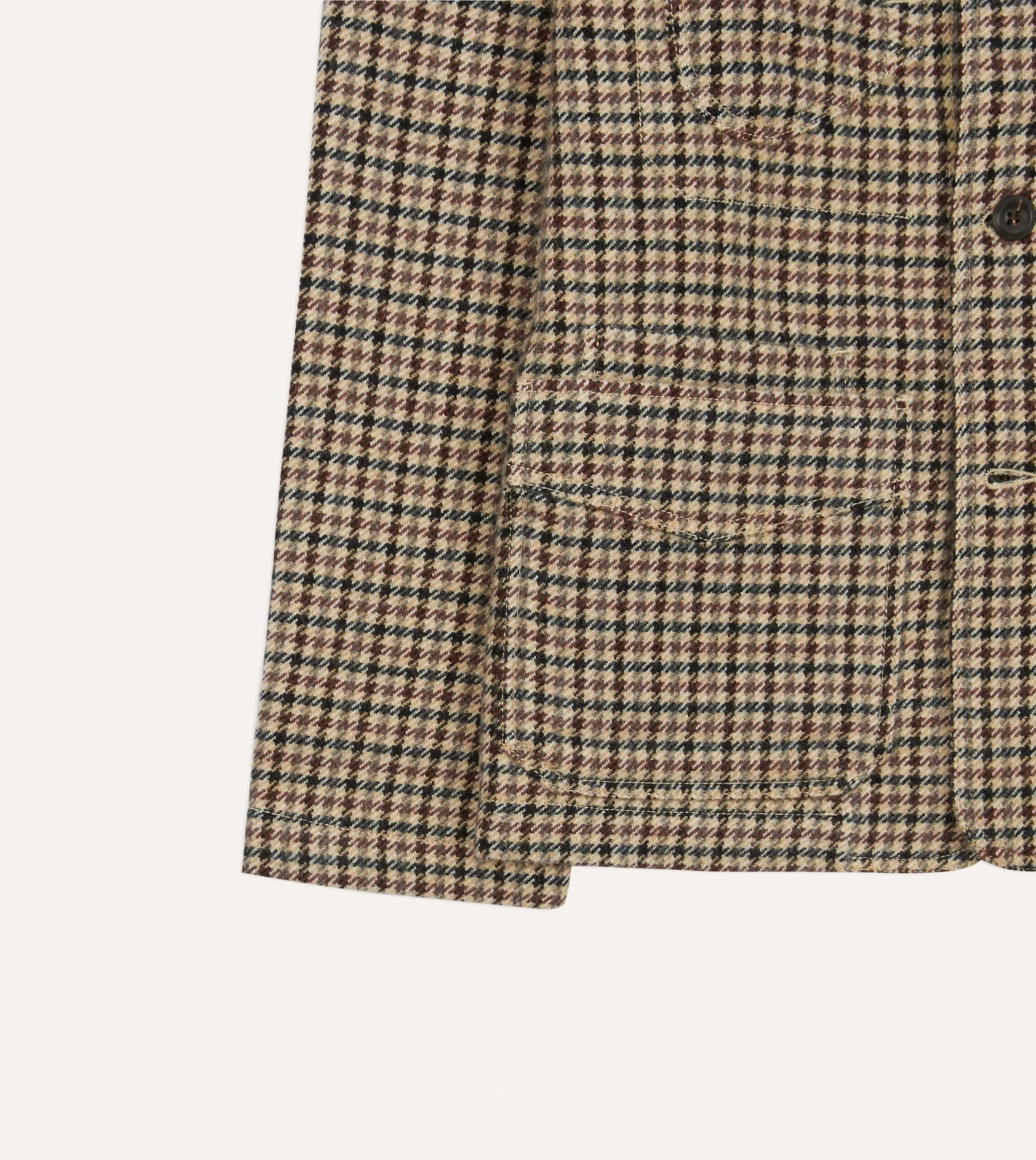 Shepherd Check Tweed Five-Pocket Artist Chore Jacket 8 Shepherd Check Tweed Five-Pocket Artist Chore Jacket - Image 6
