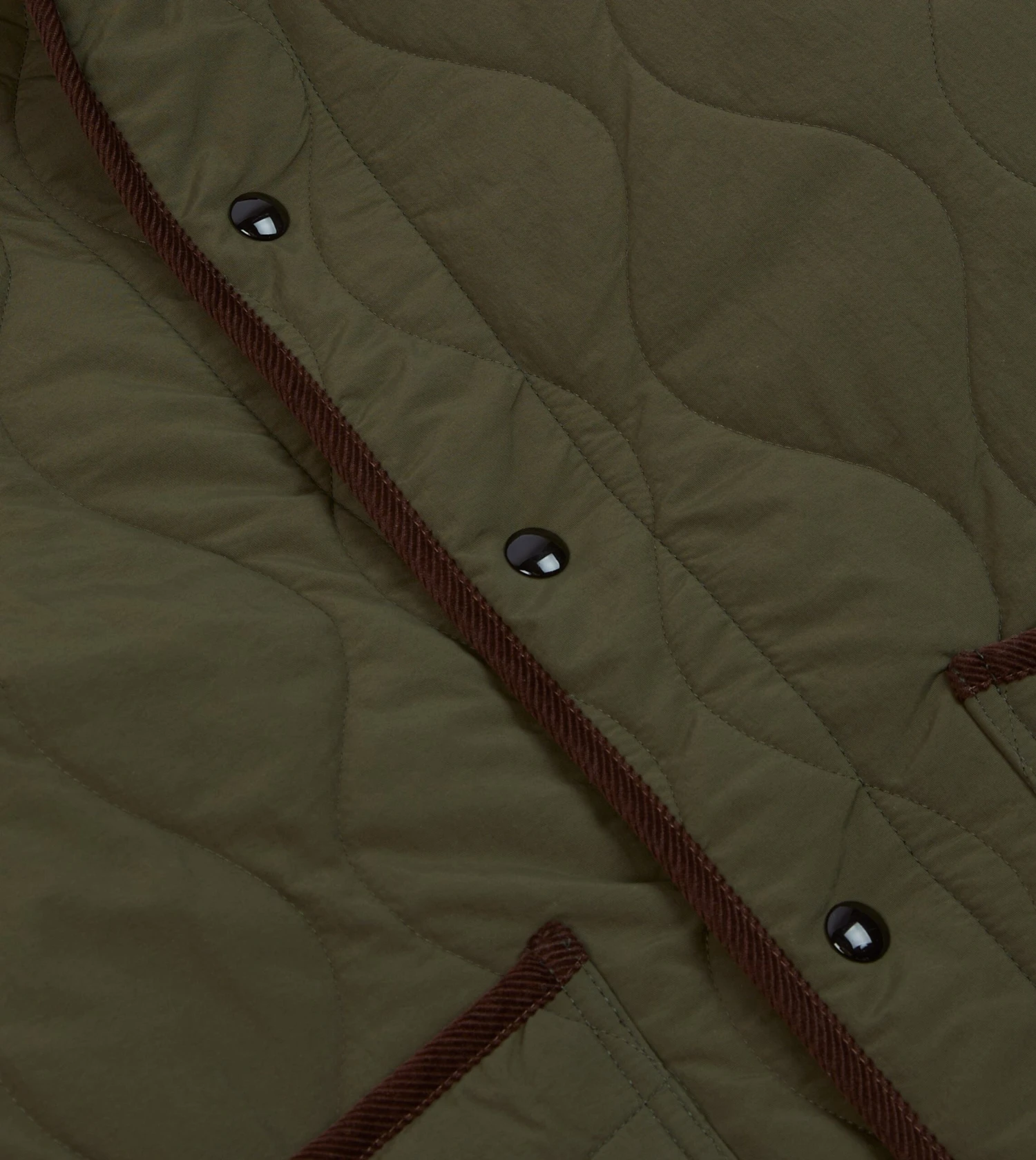 Olive Quilted Nylon Jacket 6 Olive Quilted Nylon Jacket - Image 4