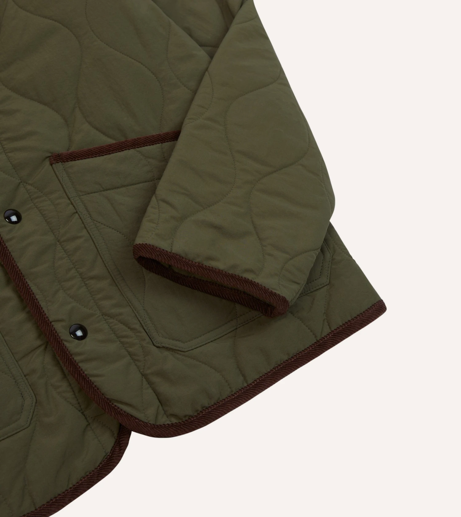 Olive Quilted Nylon Jacket 7 Olive Quilted Nylon Jacket - Image 5