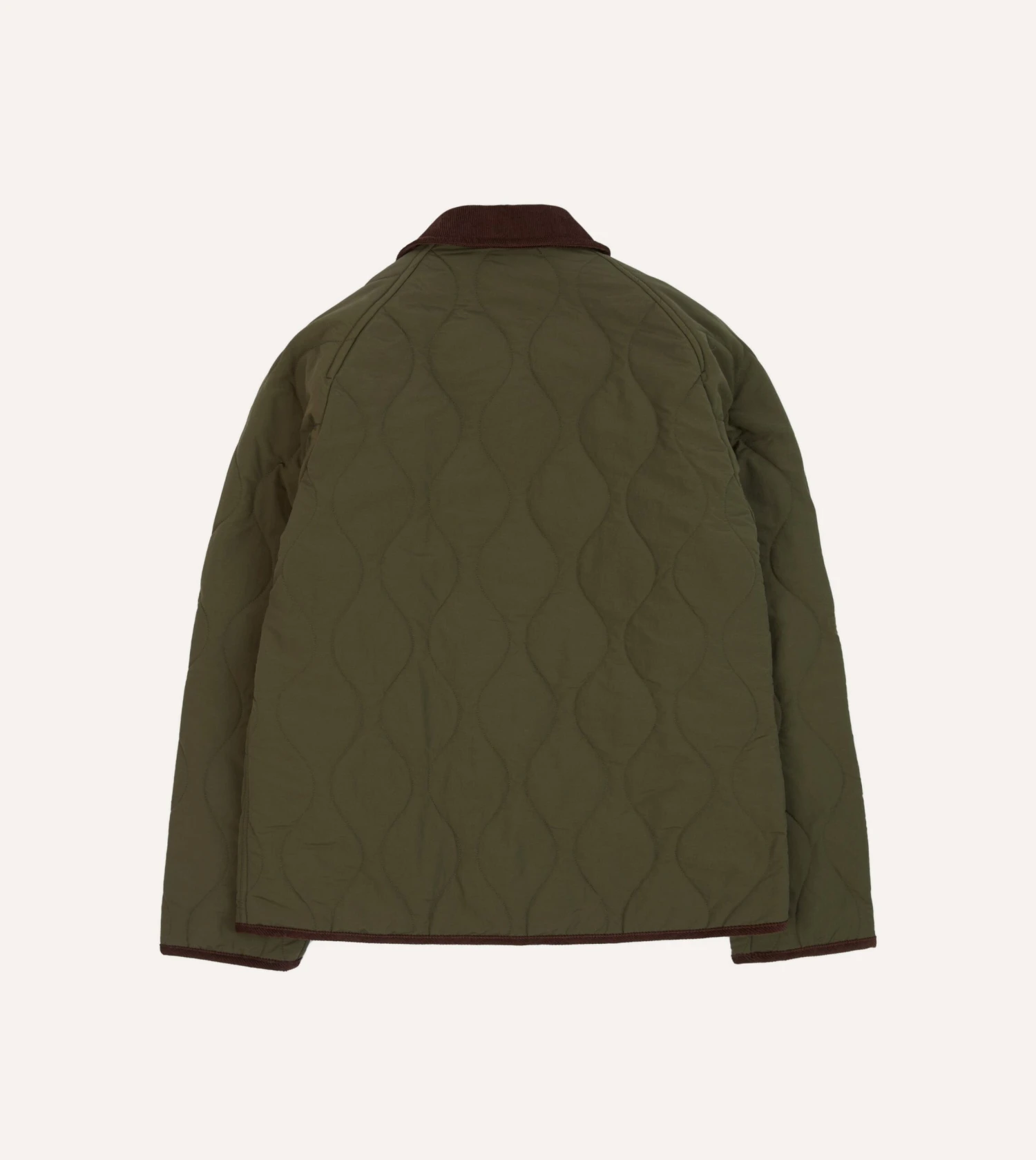 Olive Quilted Nylon Jacket 9 Olive Quilted Nylon Jacket - Image 7