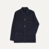 Navy Heavy Twill Cotton Five-Pocket Chore Jacket -Drakes Shop DR2A1B23529 01250 1