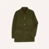 Olive Cotton Duck Canvas Five-Pocket Chore Jacket -Drakes Shop DR2A1B23634 02400 1