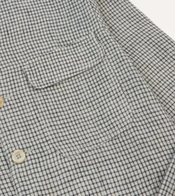 Ecru Check Linen Forestiere Jacket -Drakes Shop DR2A1B24060 01 003 4