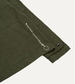 Green Waxed Cotton Wader Jacket -Drakes Shop DR2A1H23044 01400 9