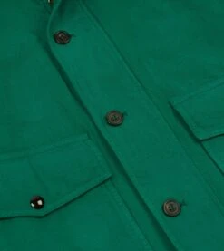 Green Cotton Blouson Jacket -Drakes Shop DR2A1H24012 01400 5