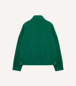 Green Cotton Blouson Jacket -Drakes Shop DR2A1H24012 01400 8