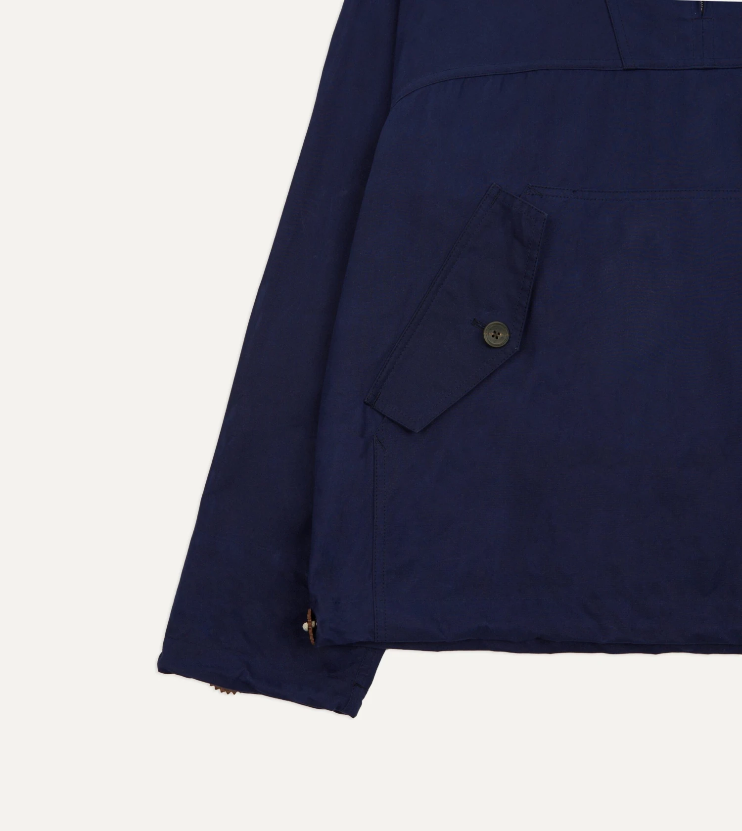 Navy Waxed Cotton Surf Cagoule 6 Navy Waxed Cotton Surf Cagoule - Image 4