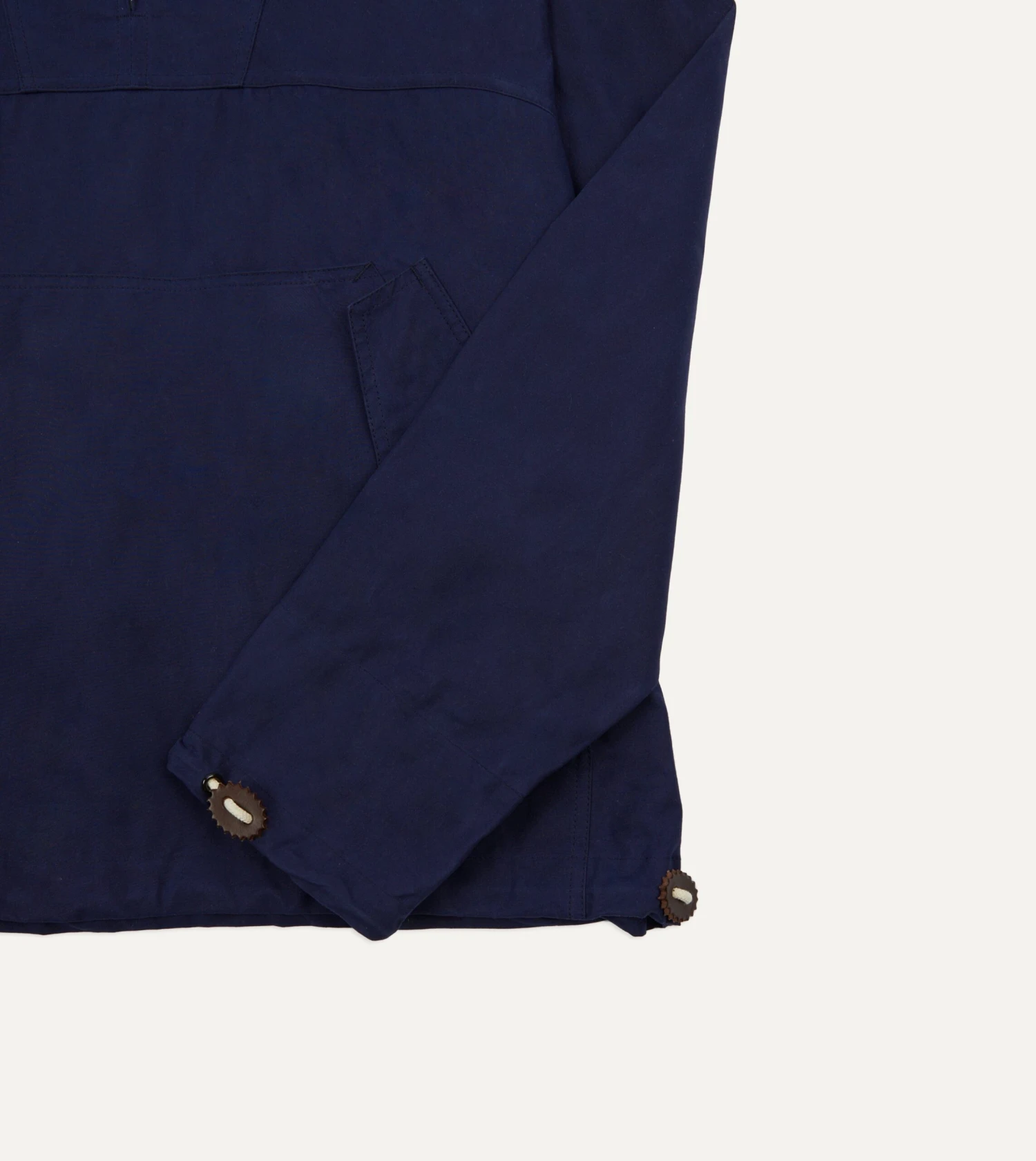 Navy Waxed Cotton Surf Cagoule 7 Navy Waxed Cotton Surf Cagoule - Image 5
