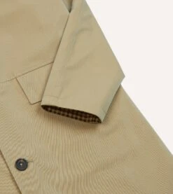 Reversible Tweed-Cotton Raglan Mac 20 Reversible Tweed-Cotton Raglan Mac -Drakes Shop DR2A1N23525 03303 5