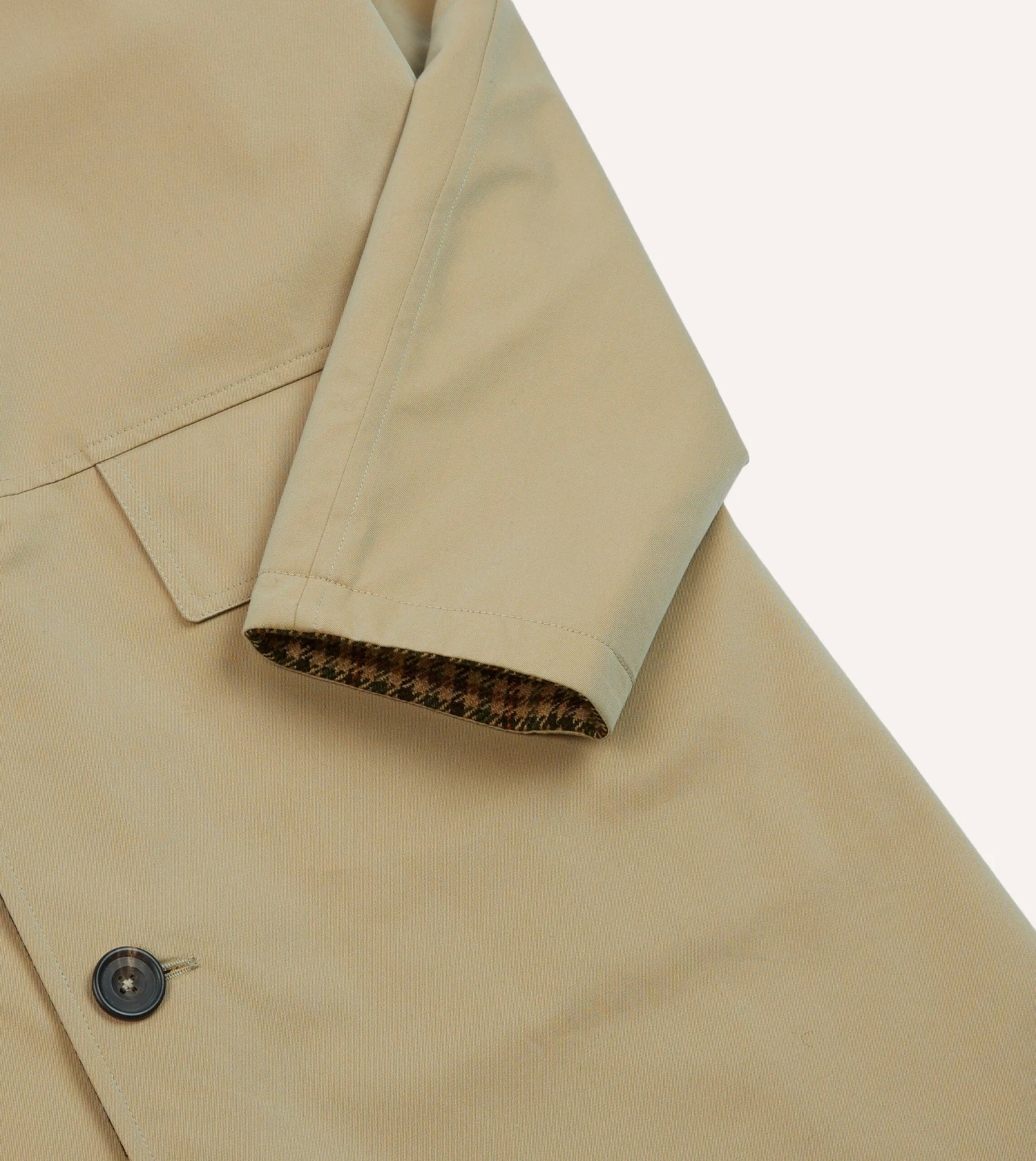 Reversible Tweed-Cotton Raglan Mac 9 Reversible Tweed-Cotton Raglan Mac - Image 7